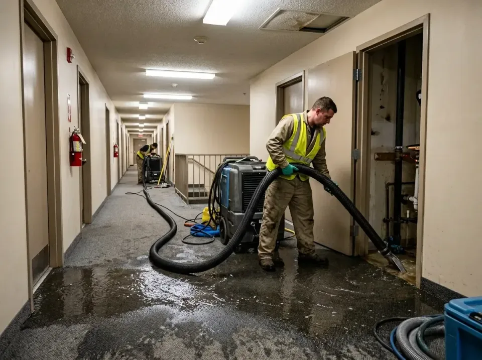 multi-unit-apartment-hallway-f-005 — frequently asked questions, Emergency Burst Pipe Water Extraction & Removal in Vandergr…